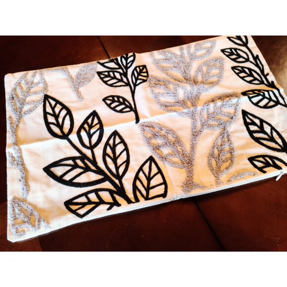Boho Decorative Throw Pillow Cover Accent Case Leaf Cottage Modern Decor 12x20 - Picture 2 of 11